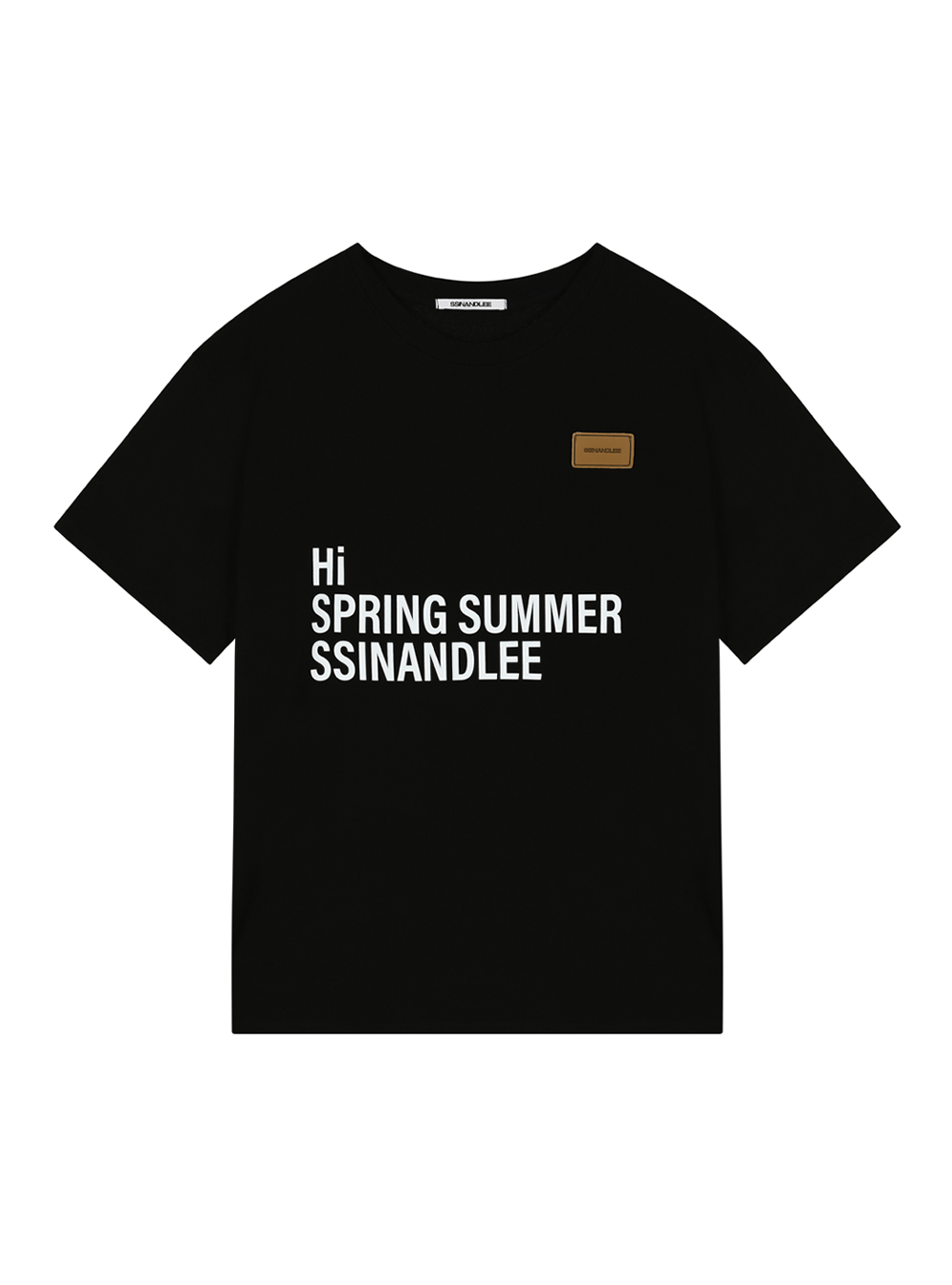 팝 레터링 티셔츠 블랙Pop lettering T-shirt black